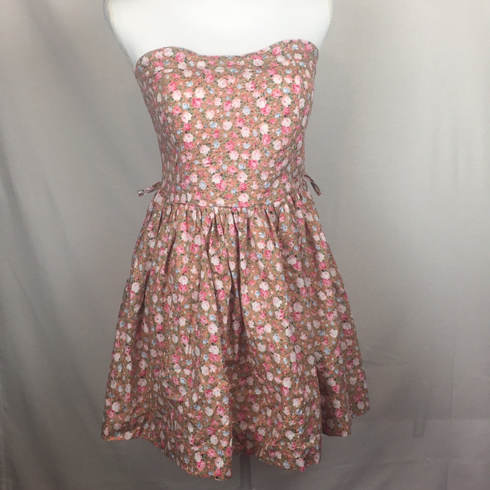 Papaya strapless dress